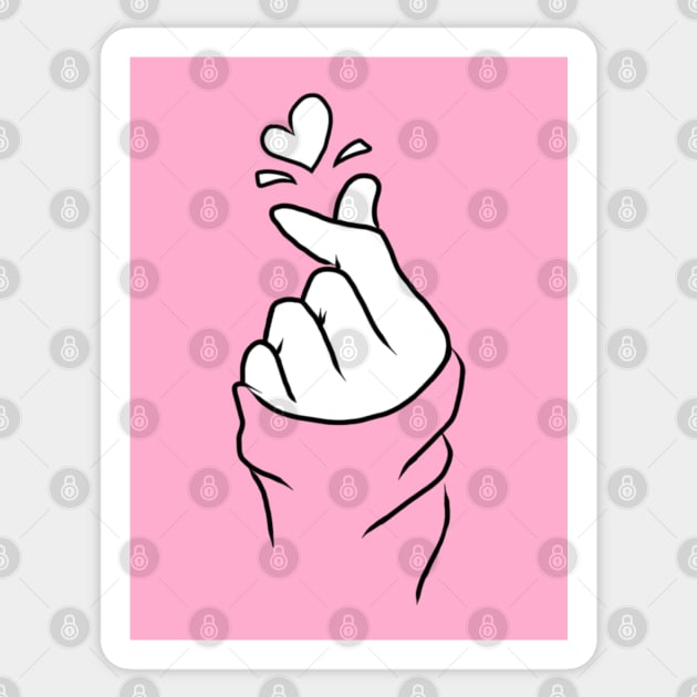 Cute Heart in Pink Sticker by StarlightDoodle